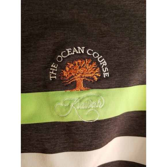 The Ocean Course RLX Ralph Lauren Golf Polo Shirt S Men Stripped Kiawah B4 - Picture 3 of 6